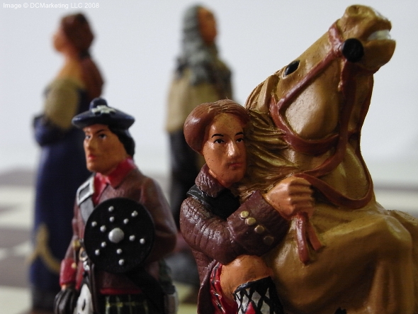 Battle of Culloden Hand Painted Theme Chess Set